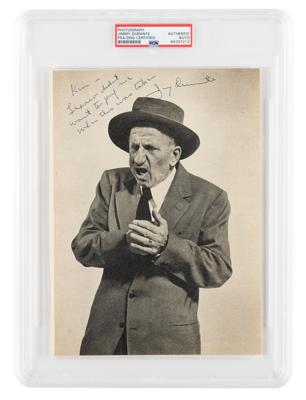 Lot #6577 Jimmy Durante Signed Photograph