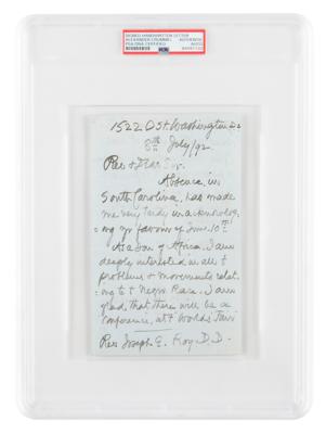 Lot #6176 Alexander Crummell Handwritten Letter