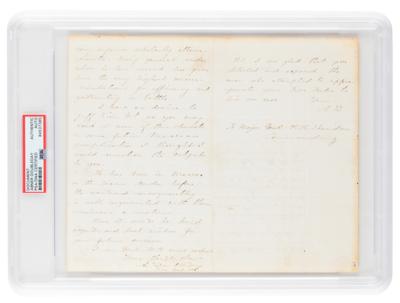 Lot #6304 Abner Doubleday Autograph Letter Signed to Philip Sheridan