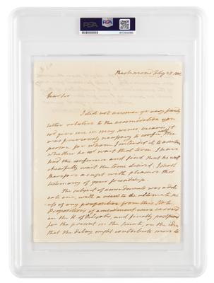 Lot #6005 James Monroe Autograph Letter Signed - Image 2