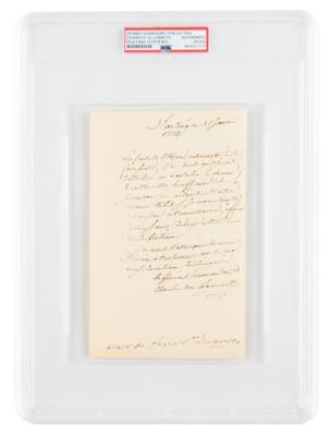 Lot #6225 Charles-Malo de Lameth Autograph Letter Signed - Image 1