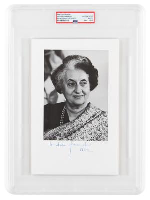 Lot #6198 Indira Gandhi Signed Photograph