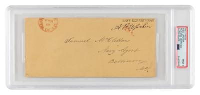 Lot #6284 Abel P. Upshur Signed Free Frank - PSA MINT 9 - Image 1