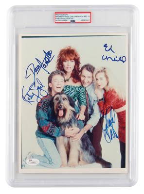 Lot #6590 Married with Children Signed Photograph - PSA GEM MT 10 - Image 1