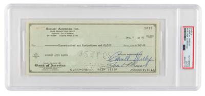 Lot #6680 Carroll Shelby Signed Check