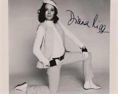 Lot #876 Diana Rigg Signed Photograph