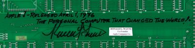 Lot #218 Apple: Ronald Wayne Signed Apple-1 Replica Board - Image 2