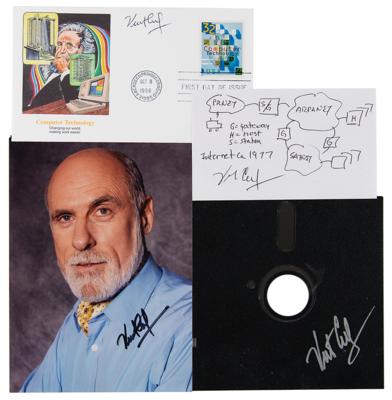 Lot #221 Vint Cerf (4) Signed Items - Image 1