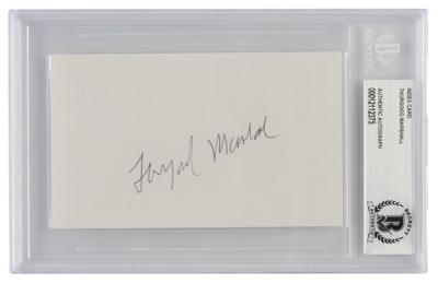 Lot #257 Thurgood Marshall Signature - Image 1