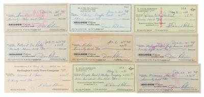 Lot #943 Dave Robinson (9) Signed Checks - Image 1