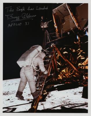 Lot #345 Buzz Aldrin Signed Photograph