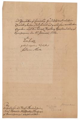 Lot #243 Juliana Maria of Brunswick-Wolfenbüttel Letter Signed - Image 1