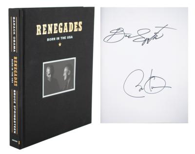 Lot #85 Barack Obama and Bruce Springsteen Signed Book - Image 1