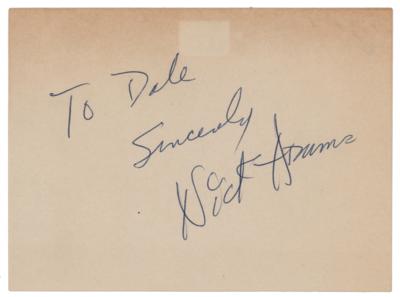 Lot #794 Nick Adams Signature - Image 1