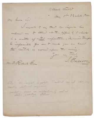 Lot #324 John Ericsson Autograph Letter Signed - Image 1