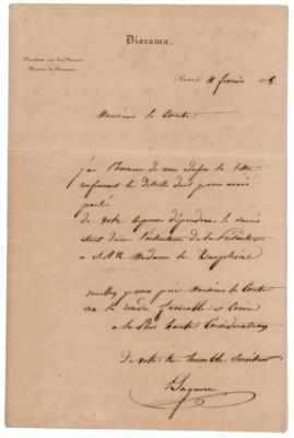 Lot #373 Louis Daguerre Autograph Letter Signed - Image 1