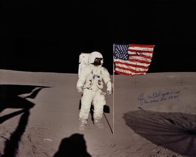 Lot #364 Edgar Mitchell Signed Photograph - Image 1