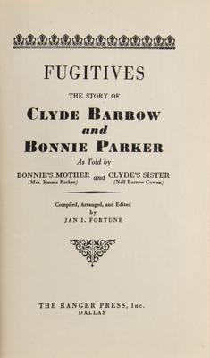 Lot #292 The Story of Clyde Barrow and Bonnie Parker Book - Image 2