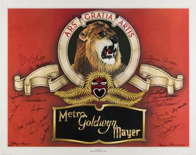 Lot #852 MGM Stars Signed Print