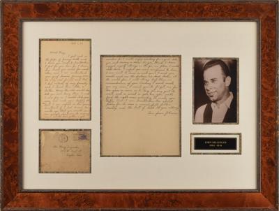 Lot #195 John Dillinger Autograph Letter Signed
