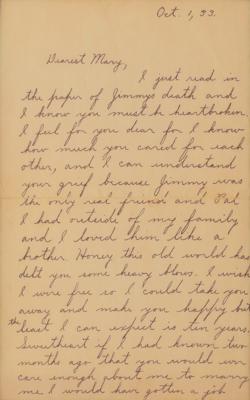 Lot #195 John Dillinger Autograph Letter Signed - Image 3