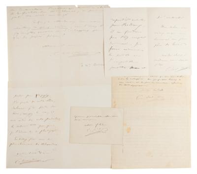 Lot #556 Camille Saint-Saens (5) Autograph Letters