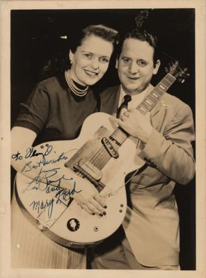 Lot #733 Les Paul and Mary Ford Signed Photograph - Image 1