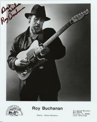 Lot #697 Roy Buchanan Signed Photograph