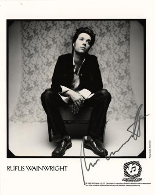 Lot #759 Rufus Wainwright Signed Photograph - Image 1