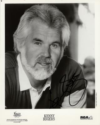 Lot #678 Kenny Rogers Signed Photograph