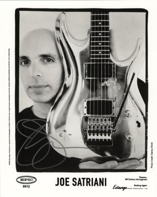 Lot #753 Joe Satriani Signed Photograph