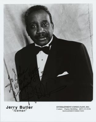 Lot #628 Jerry Butler Signed Photograph - Image 1