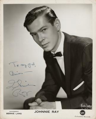 Lot #744 Johnnie Ray Signed Photograph - Image 1