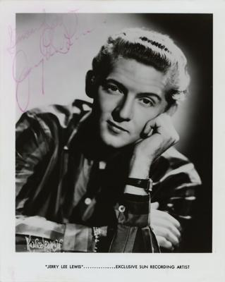 Lot #720 Jerry Lee Lewis Signed Photograph