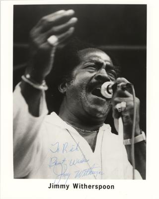 Lot #673 Jimmy Witherspoon Signed Photograph