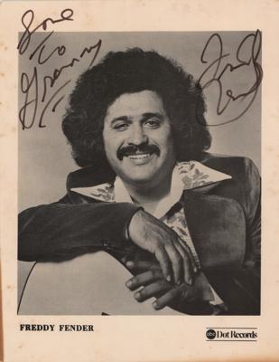 Lot #676 Freddy Fender Signed Photograph - Image 1