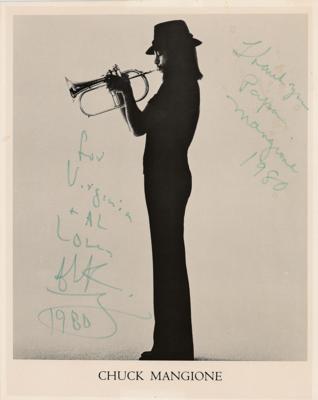 Lot #655 Chuck Mangione Signed Photograph - Image 1