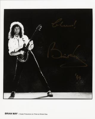 Lot #743 Queen: Brian May Signed Photograph