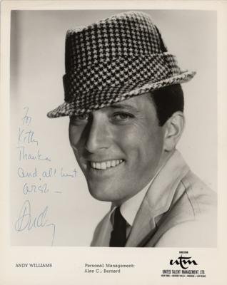 Lot #671 Andy Williams Signed Photograph