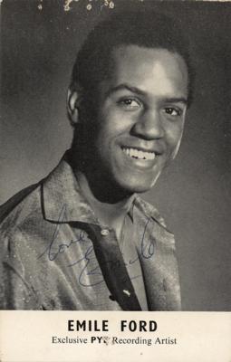 Lot #708 Emile Ford Signed Photograph - Image 1