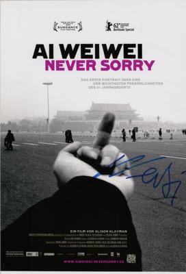 Lot #378 Ai Weiwei Signed Photograph - Image 1