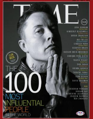 Lot #113 Elon Musk Signed Photograph
