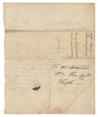 Lot #511 James Macpherson Autograph Letter Signed - Image 2