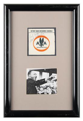 Lot #109 Martin Luther King, Jr. Signature