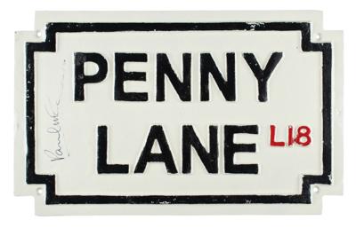Lot #564 Beatles: Paul McCartney Signed Street Sign - Image 1