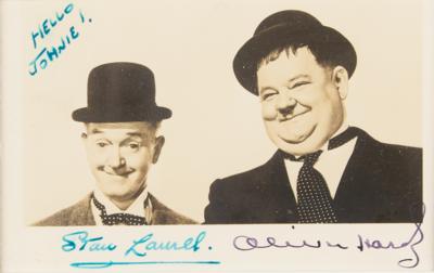 Lot #783 Laurel and Hardy Signed Photograph
