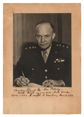 Lot #51 Dwight D. Eisenhower Signed Photograph - Image 1