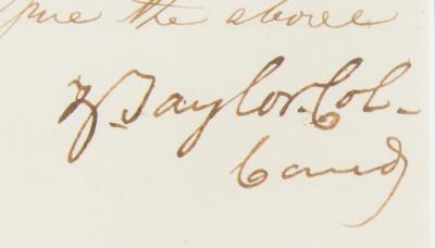Lot #10 Zachary Taylor Document Signed - Image 3