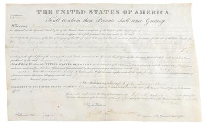 Lot #6 John Quincy Adams Document Signed as