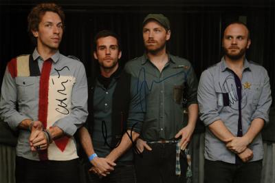 Lot #702 Coldplay Signed Photograph